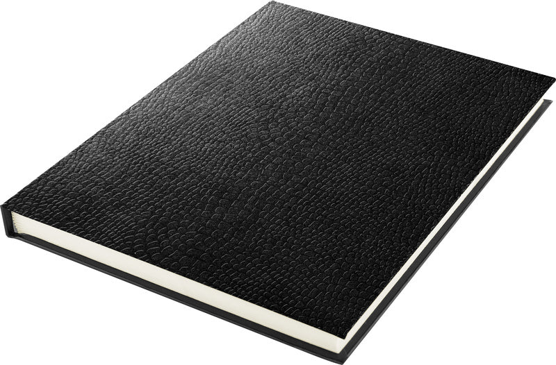 Load image into Gallery viewer, Kangaro k-5320 schetsboek a5 creme 120gr blanco papier, 140 blz hard cover zwart