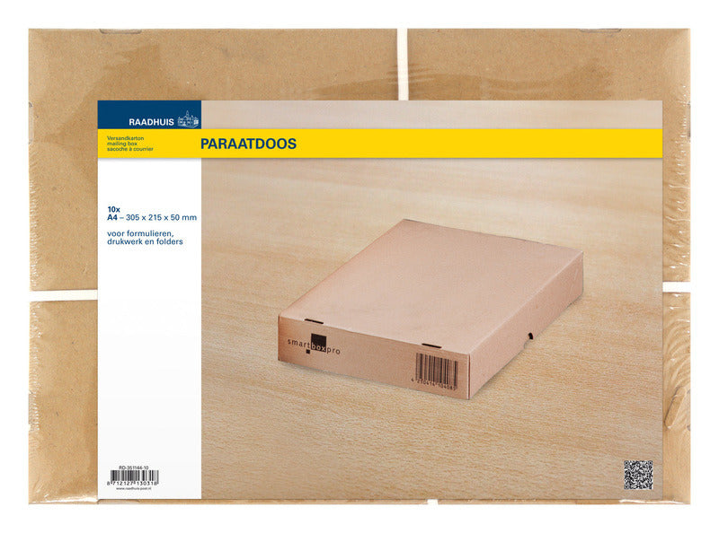 Load image into Gallery viewer, Raadhuis rd-351144-10 paraatdoos hersluitbaar 305x215x50mm bruin 10 stuks