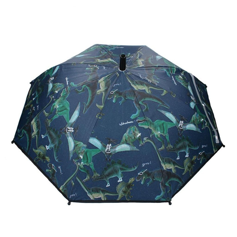 Load image into Gallery viewer, Basic paraplu dino's blauw groen