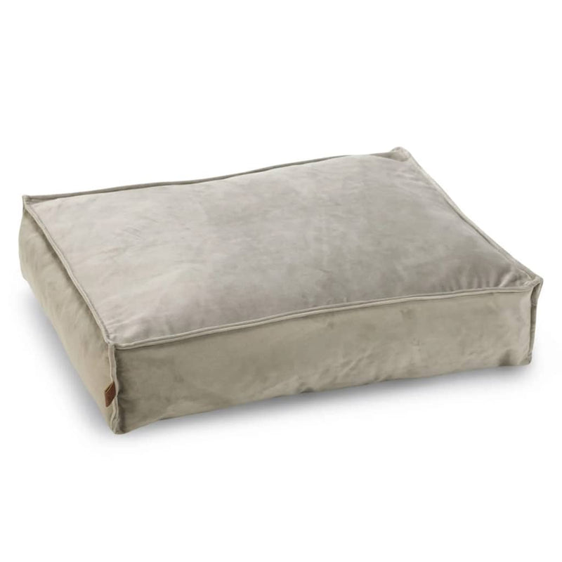 Afbeelding laden in galerijviewer, Designed by lotte nalino - hondenkussen - fluweel - velvet - grijs - 70x55x15 c cm