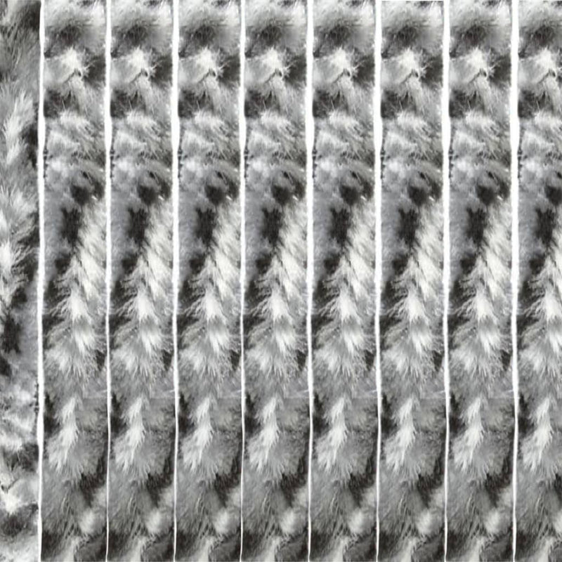 Load image into Gallery viewer, Travellife Travellife Vliegengordijn Chenille Rain 185x56 cm grijs en zwart
