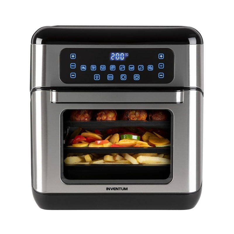 Afbeelding laden in galerijviewer, Inventum gf1200hld mini oven 12l 1500w zwart rvs