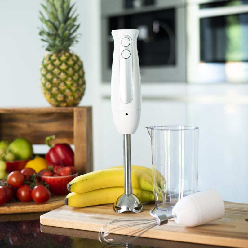 Load image into Gallery viewer, Inventum mx201s staafmixer set 400w rvs wit