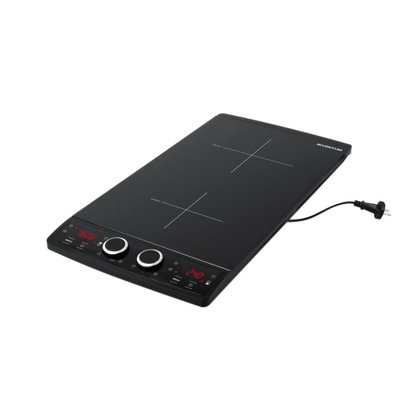 Load image into Gallery viewer, Inventum vki3010z 2-pits inductiekookplaat 2900w zwart