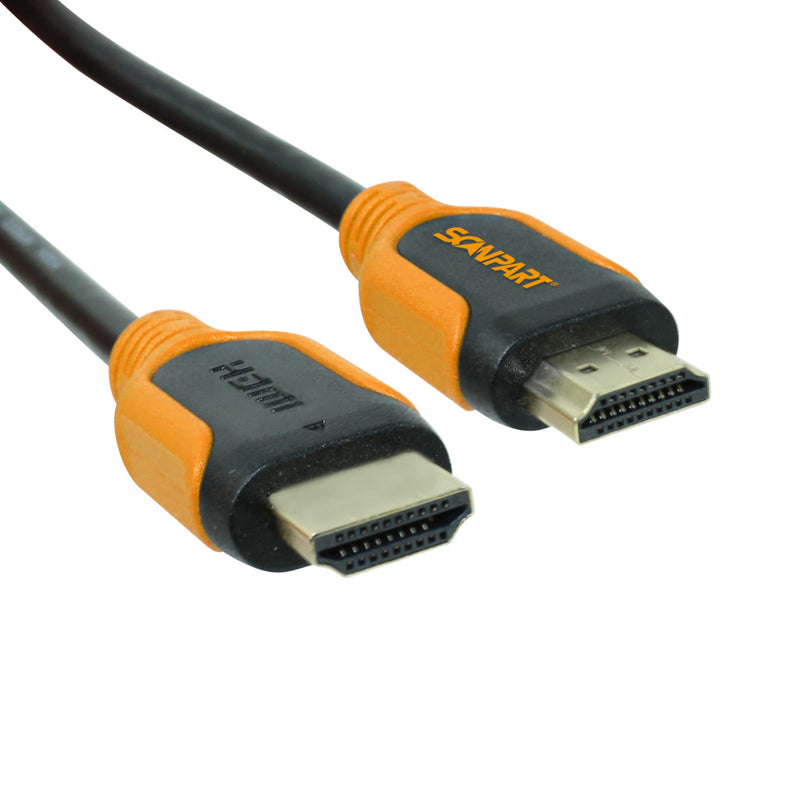 Load image into Gallery viewer, Scanpart hdmi kabel 3 m oranje zwart