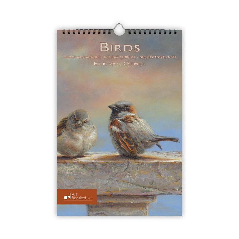 Cargue la imagen en el visor de la galería, Comello verjaardagskalender birds erik van ommen a4 formaat