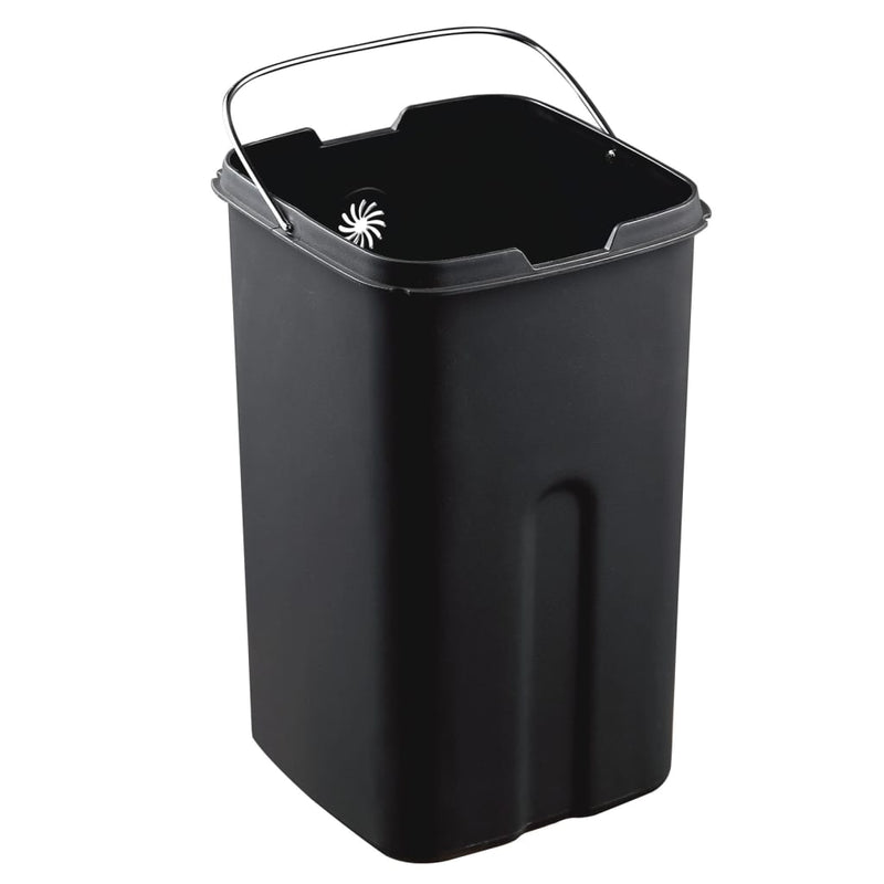 Load image into Gallery viewer, Eko afvalbak laguna 35 l matzilverkleurig