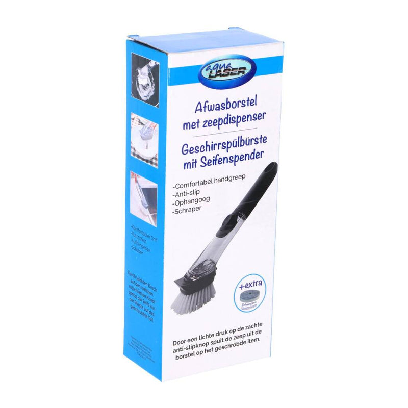 Laden Sie das Bild in Galerie -Viewer, Overige merken aqua laser afwasborstel met dispenser + schuurspons zwart wit