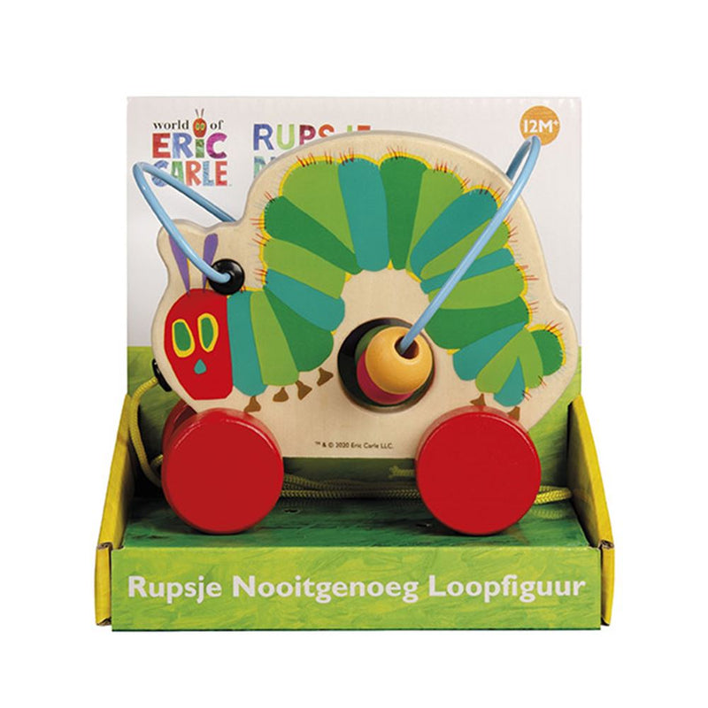 Afbeelding laden in galerijviewer, Bambolino rupsje nooitgenoeg trekfiguur hout. 0+