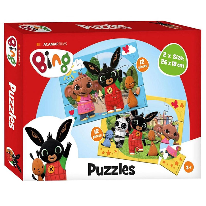 Afbeelding laden in galerijviewer, Bing puzzel 2x12 stuk 3+. 27.5x19x5.5 cm