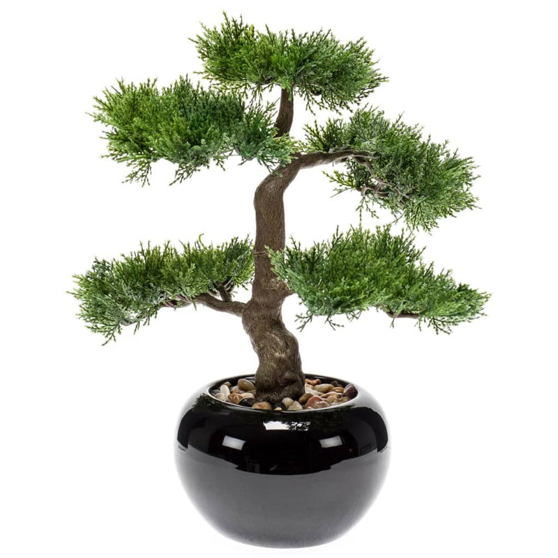 Load image into Gallery viewer, Emerald kunstplant ceder bonsai groen 34 cm 420001