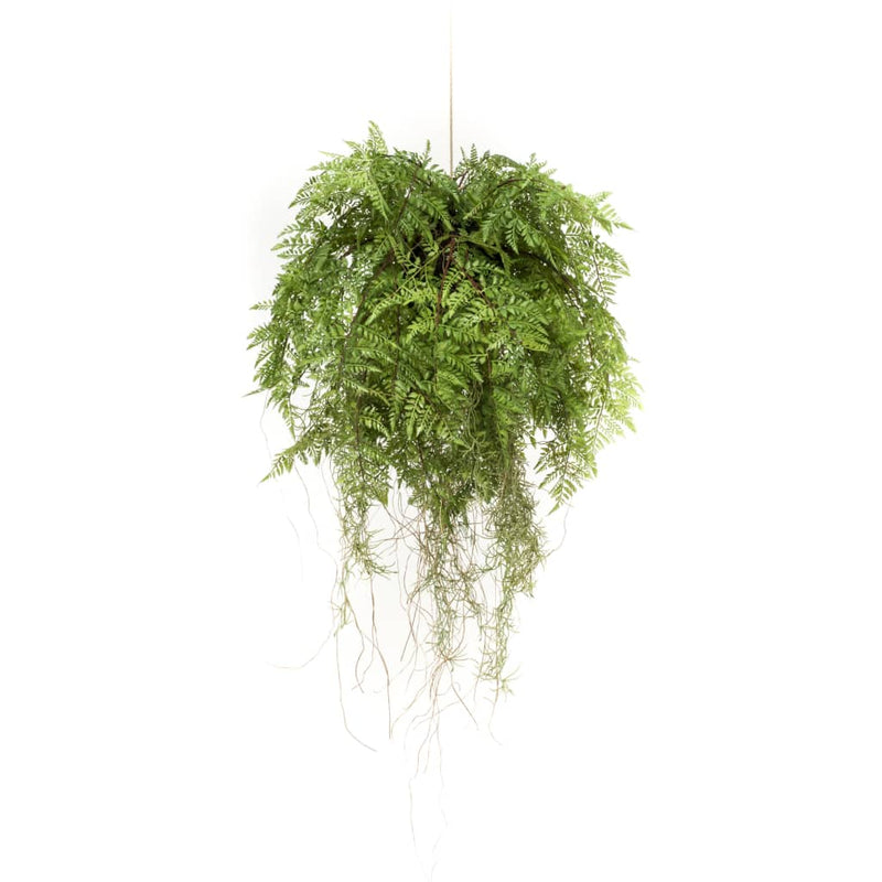 Load image into Gallery viewer, Emerald Emerald Kunstvaren hangend met wortels 55 cm