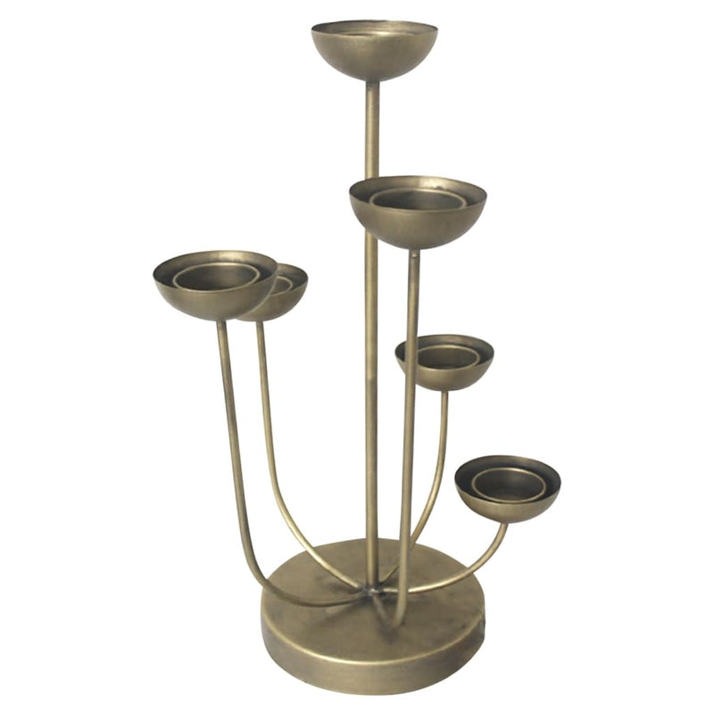 Load image into Gallery viewer, Lesli Living Lesli Living Kaarsenstandaard Mira 45,5 cm goudkleurig