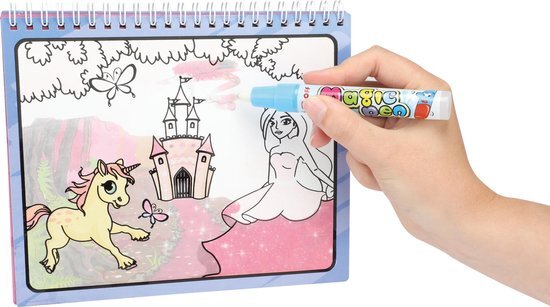 Load image into Gallery viewer, Creativity kleuren met water prinses met stift