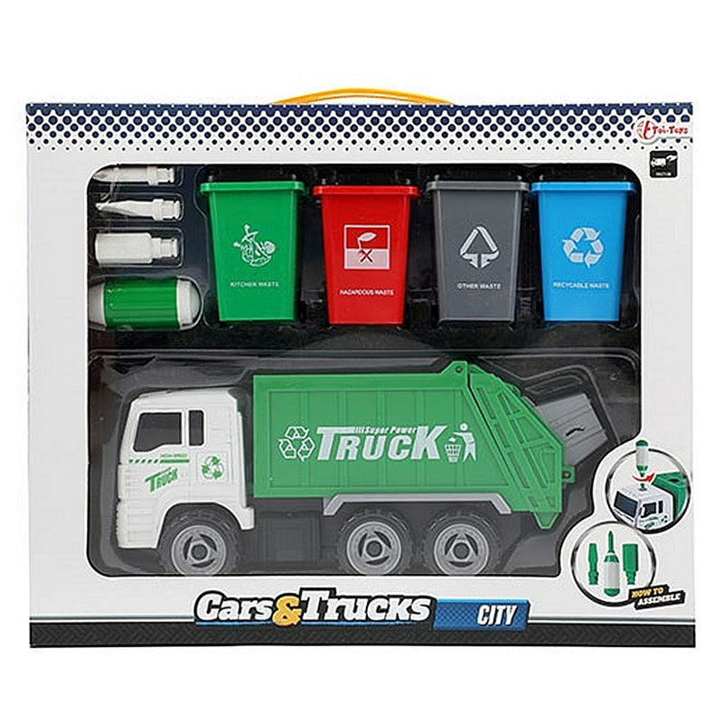 Load image into Gallery viewer, Cars Trucks Trucks Vuilniswagen + Accessoires