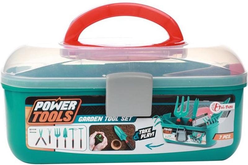 Load image into Gallery viewer, Power Tools Toi Toys Tools Tuingereedschap in Opbergkoffer