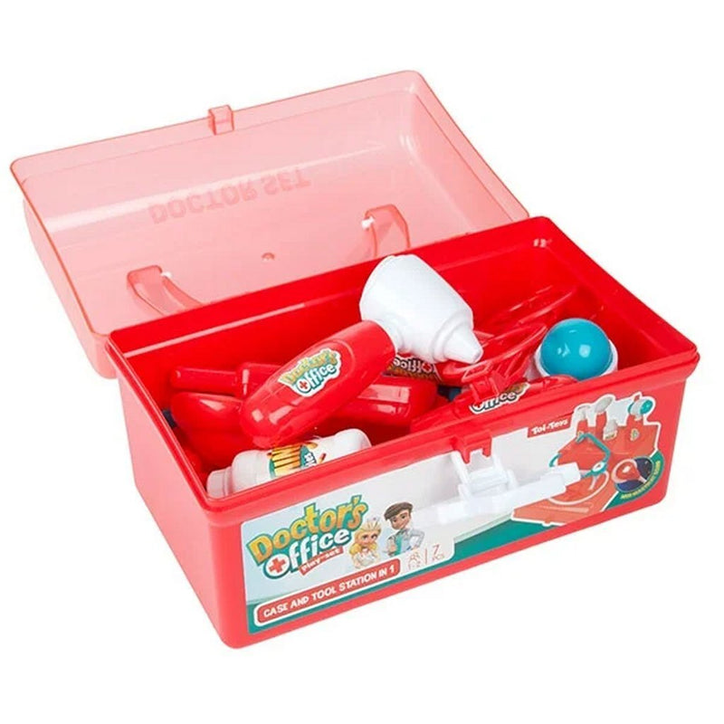 Load image into Gallery viewer, Toi-toys dokterskoffer rood met accessoires, 7dlg.