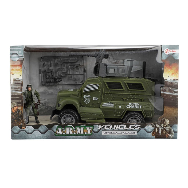 Afbeelding laden in galerijviewer, Toi-toys toi toys alfafox militair voertuig met accessoires