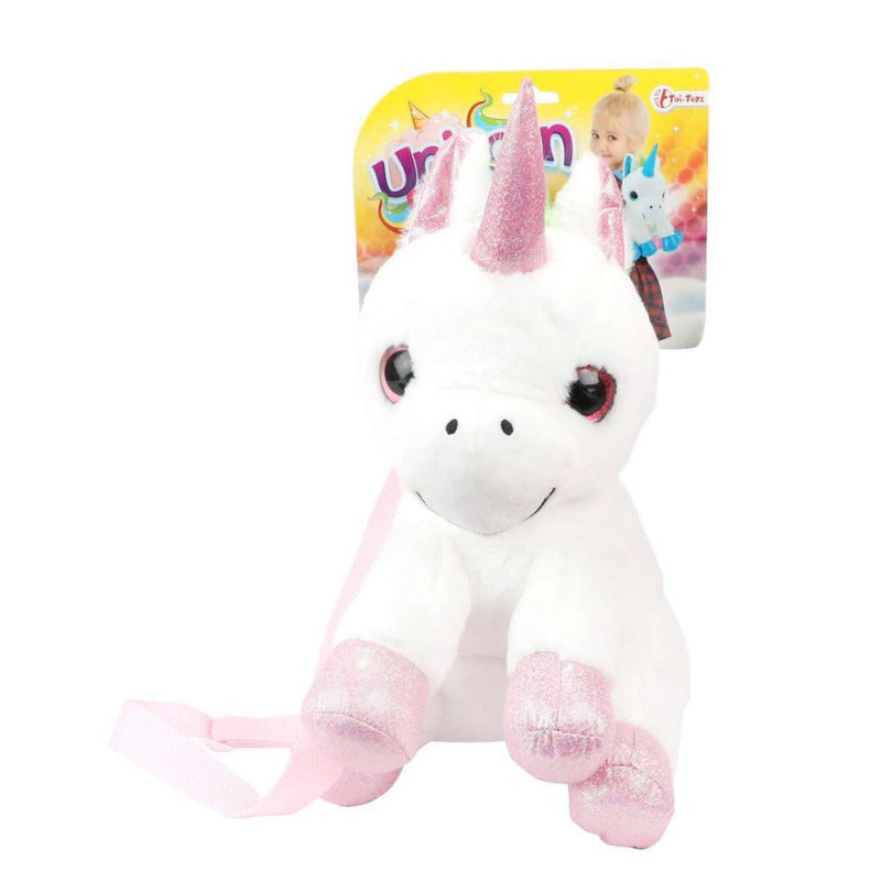Afbeelding laden in galerijviewer, Toi-toys eenhoorn knuffel rugzak 30 cm