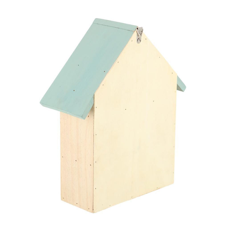 Load image into Gallery viewer, Esschert design houten insectenhotel 10x24x29 cm naturel mintgroen