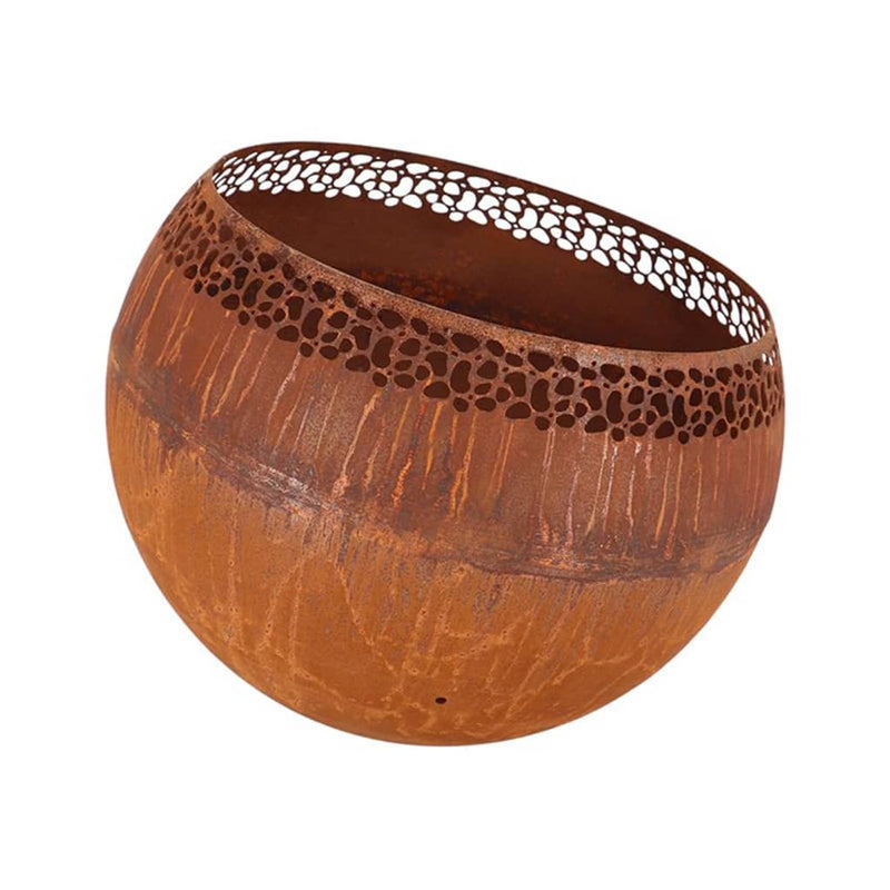 Load image into Gallery viewer, Esschert design vuurplaats bolvormig spikkels roestkleurig