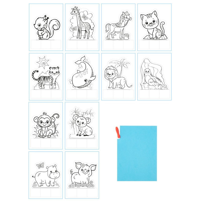 ギャラリービューアに画像をロードする, Bongers speelgoed prikblok dieren, 12dlg.