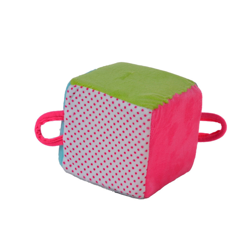 Load image into Gallery viewer, Angel toys rammelaar kubus met belletje 11 cm