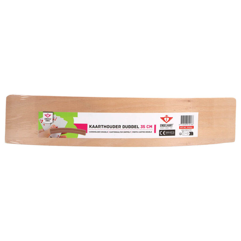 Load image into Gallery viewer, Longfield houten dubbele kaartenhouder 35 cm