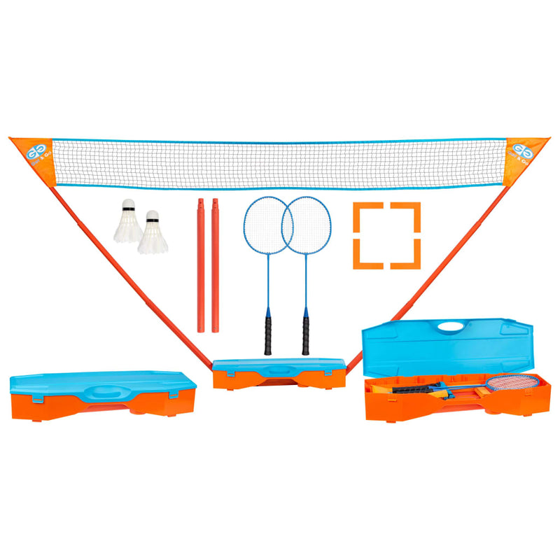Load image into Gallery viewer, Get Go Get Go Instant Badmintonspeelset blauw en oranje