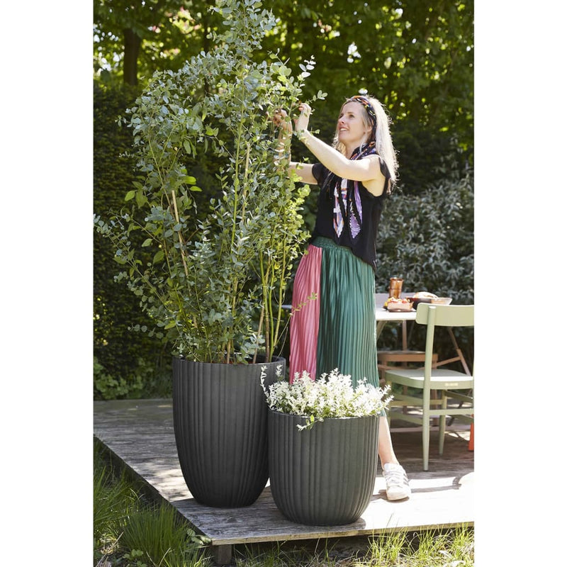 Load image into Gallery viewer, Capi bloempot urban tube elegant laag 46x58 cm donkergrijs