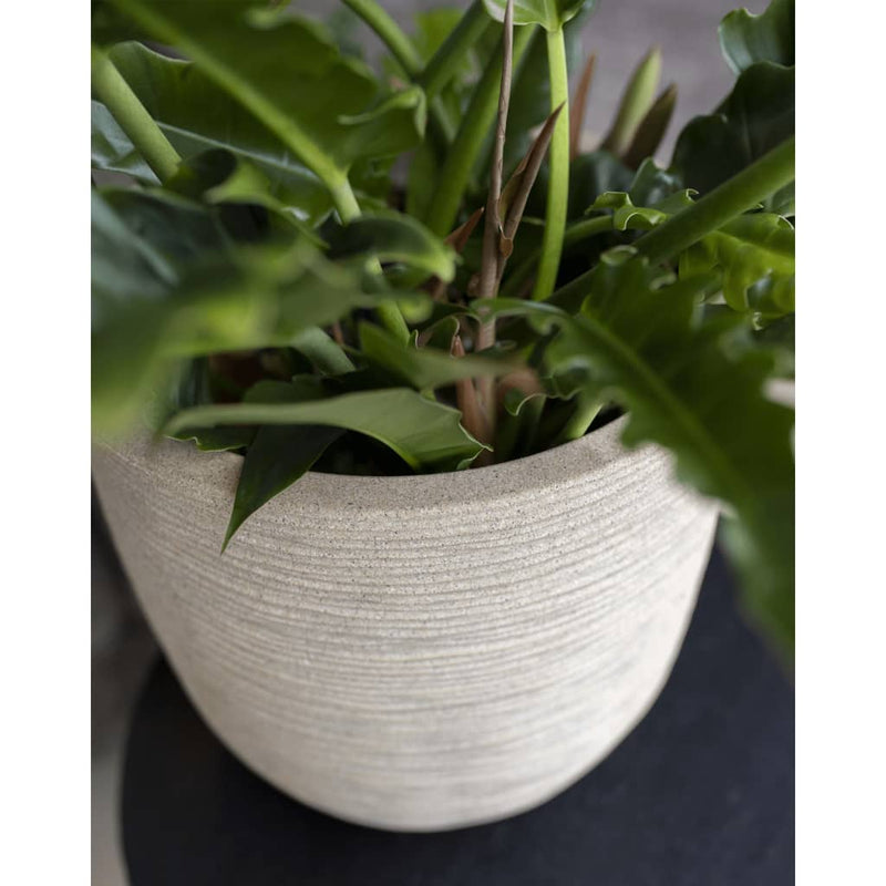 Load image into Gallery viewer, Capi plantenbak waste rib 43x41 cm terrazzo beige
