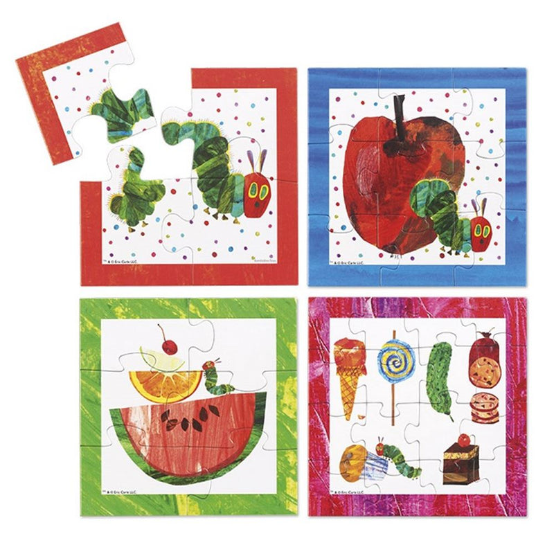 Afbeelding laden in galerijviewer, Bambolino toys rupsje nooitgenoeg puzzel, 4in1