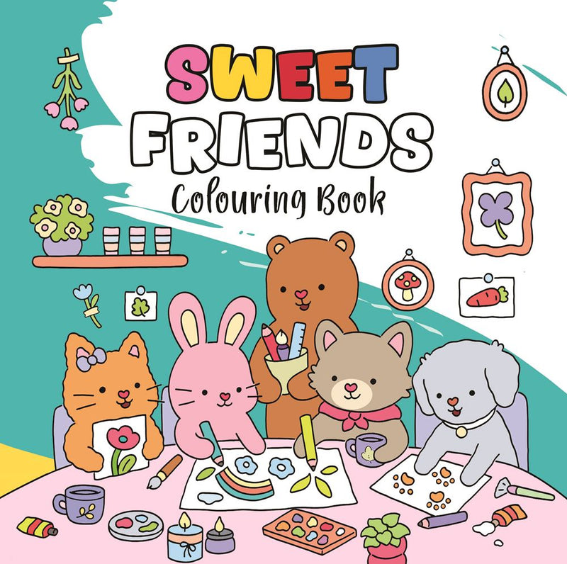 Afbeelding laden in galerijviewer, Cozy 1: kleurboek happy friends 12 st 4