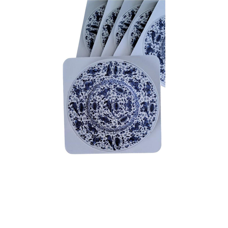 Afbeelding laden in galerijviewer, Mtd onderzetters delfts blauw doosje a 6 stuks