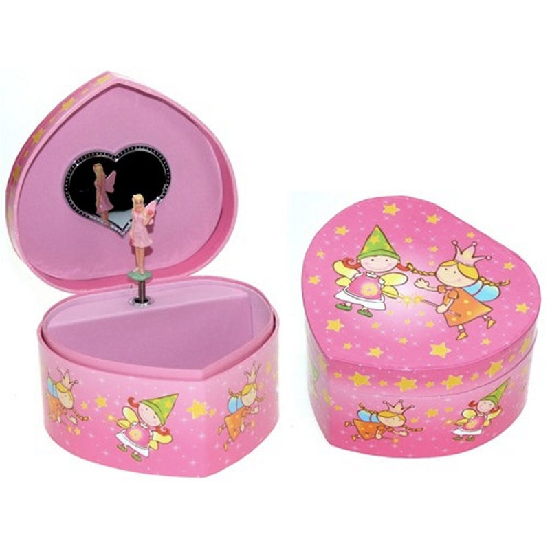Load image into Gallery viewer, Simply for kids houten juwelendoosje hartvorm met muziek en ballerina