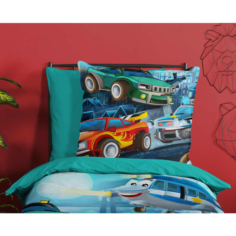 Load image into Gallery viewer, Good Morning Good Morning Kinderdekbedovertrek Race 135x200 cm