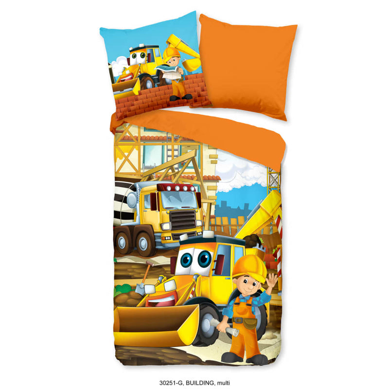 Load image into Gallery viewer, Good Morning Good Morning Kinderdekbedovertrek Building 135x200 cm