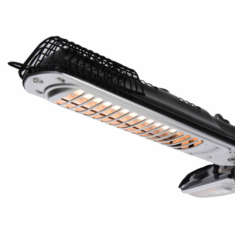 Load image into Gallery viewer, Sunred parasolverwarming 2000 w halogeen zwart en zilver ph10