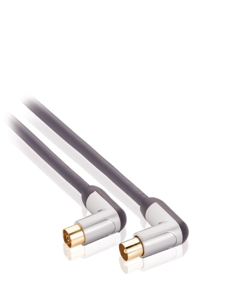 Cargue la imagen en el visor de la galería, Profigold profigold prov8803 coaxkabel male gehoekt female gehoekt 3,00 m zwart