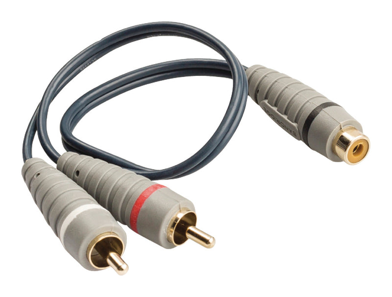 Load image into Gallery viewer, Bandridge bal4600 subwooferkabel 2x rca male - rca female 0.20 m blauw
