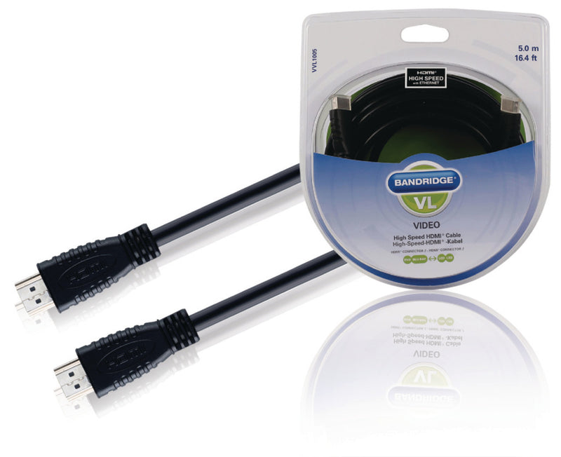 Load image into Gallery viewer, Bandridge Bandridge Vvl1005 Hdmi-hogesnelheidskabel 5.0 M