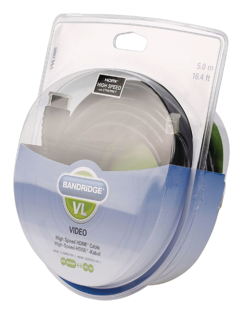 Load image into Gallery viewer, Bandridge Bandridge Vvl1005 Hdmi-hogesnelheidskabel 5.0 M