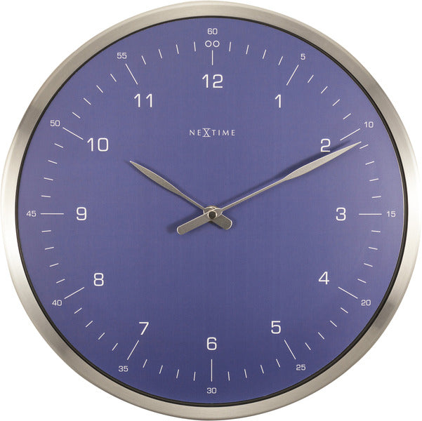 Load image into Gallery viewer, Nextime ne-3243bl wandklok 60 minutes ø33 metaal blauw