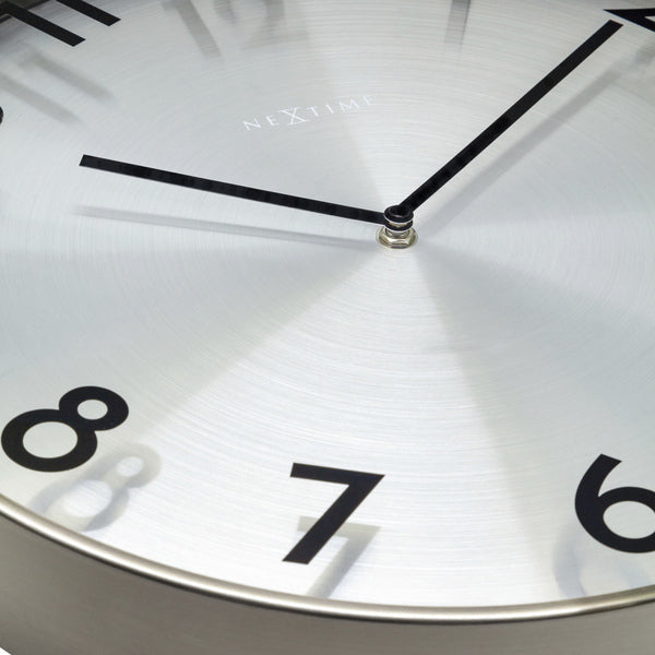 Load image into Gallery viewer, Nextime ne-3289gs metalen wandklok - 40cm -stille klok - metaal - reflection