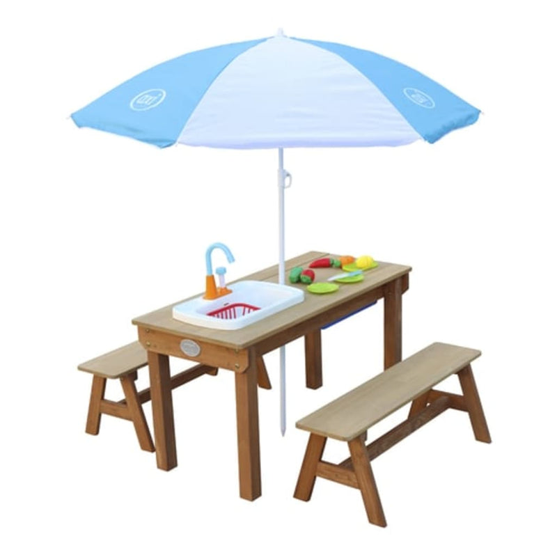 Load image into Gallery viewer, AXI AXI Zanden waterpicknicktafel Dennis met speelkeuken en bankjes