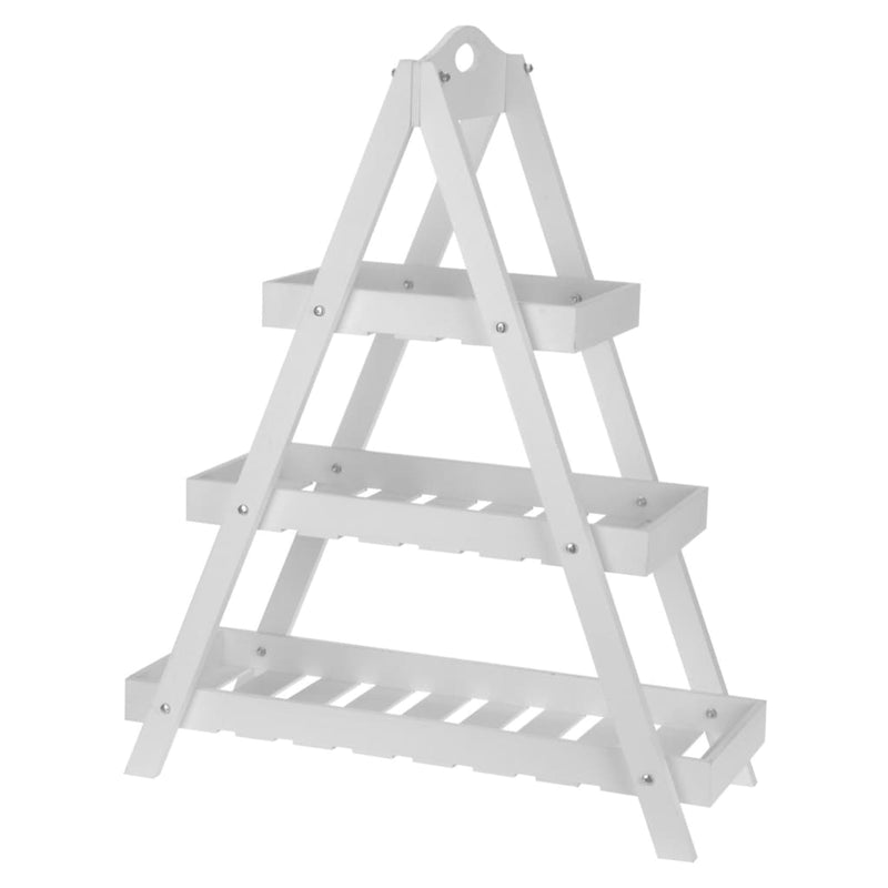 Load image into Gallery viewer, ProGarden ProGarden Etagère 3-laags driehoek MDF wit