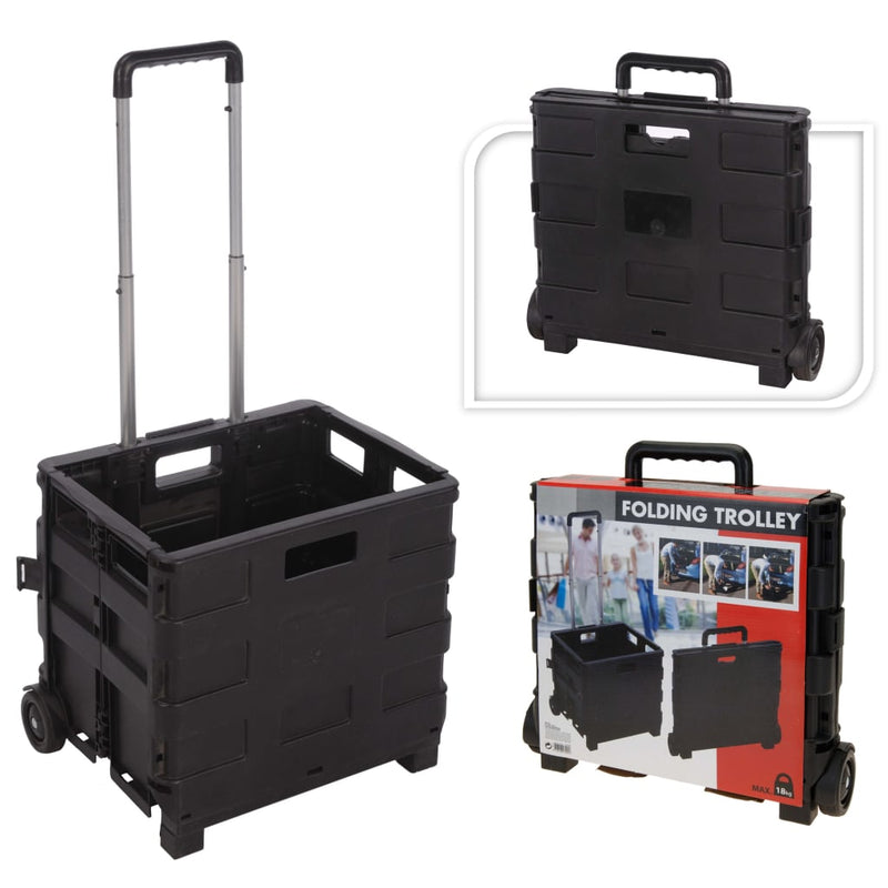 Load image into Gallery viewer, H s collection trolley met vouwkrat van pp aluminium
