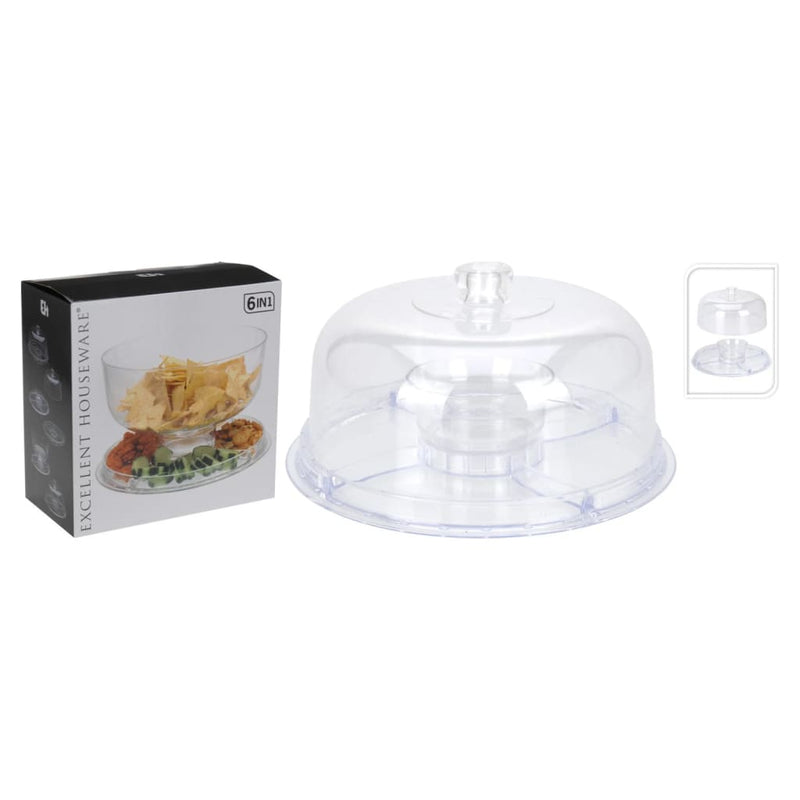 Load image into Gallery viewer, Excellent houseware serveerschaal (6-in-1)