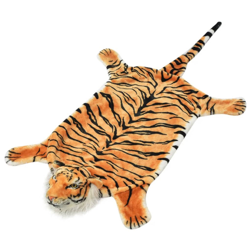 Load image into Gallery viewer, Vidaxl tijgervloerkleed pluche 144 cm bruin