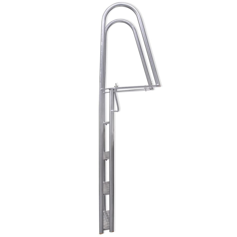 Load image into Gallery viewer, Vidaxl dok zwembadladder met 4 treden aluminium 167 cm